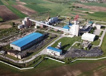 Шахта №10 Нововолинська з висоти