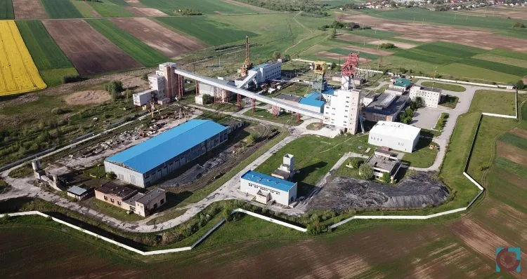 Шахта №10 Нововолинська з висоти