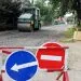 ремонт дороги, проїзд заборонено ремонт вулиці, каток
