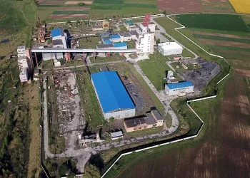 Шахта №10 Нововолинська з висоти