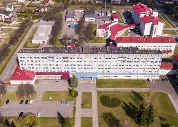 Волинська обласна дитяча лікарня, Волинське обласне територіальне медичне об'єднання захисту материнства і дитинства з висоти аерозйомка