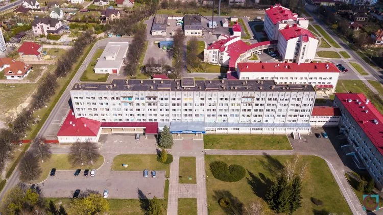 Волинська обласна дитяча лікарня, Волинське обласне територіальне медичне об'єднання захисту материнства і дитинства з висоти аерозйомка