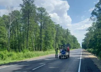 Ремонт дороги до Шацьких озер ПБС Ігор Палиця Олександр Шевченко