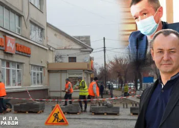 Ремонт вулиці Незалежності у Ковелі біля універмагу