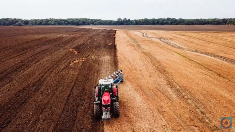 поле, трактор, жнива, земля
