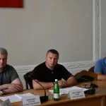 Юрій Погуляйко та його заступники Сергій Мовенко Олександр Троханенко