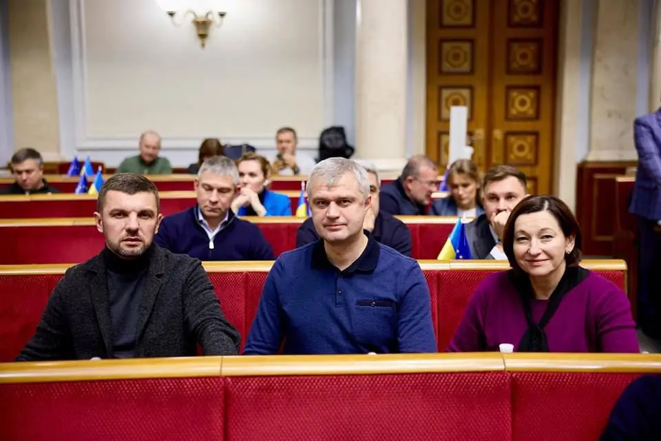 Народні депутати з Волині Ігор Гузь, Вячеслав Рубльов та Ірина Констанкевич