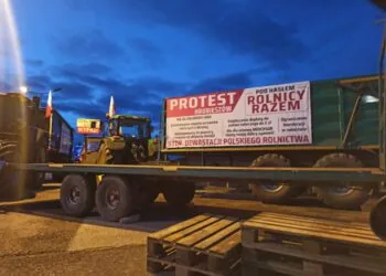 Протест польських фермерів на кордоні 1