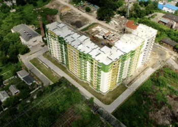 Будівництво ЖК «Зелений масив» влітку 2019 року. Фото – lun.ua