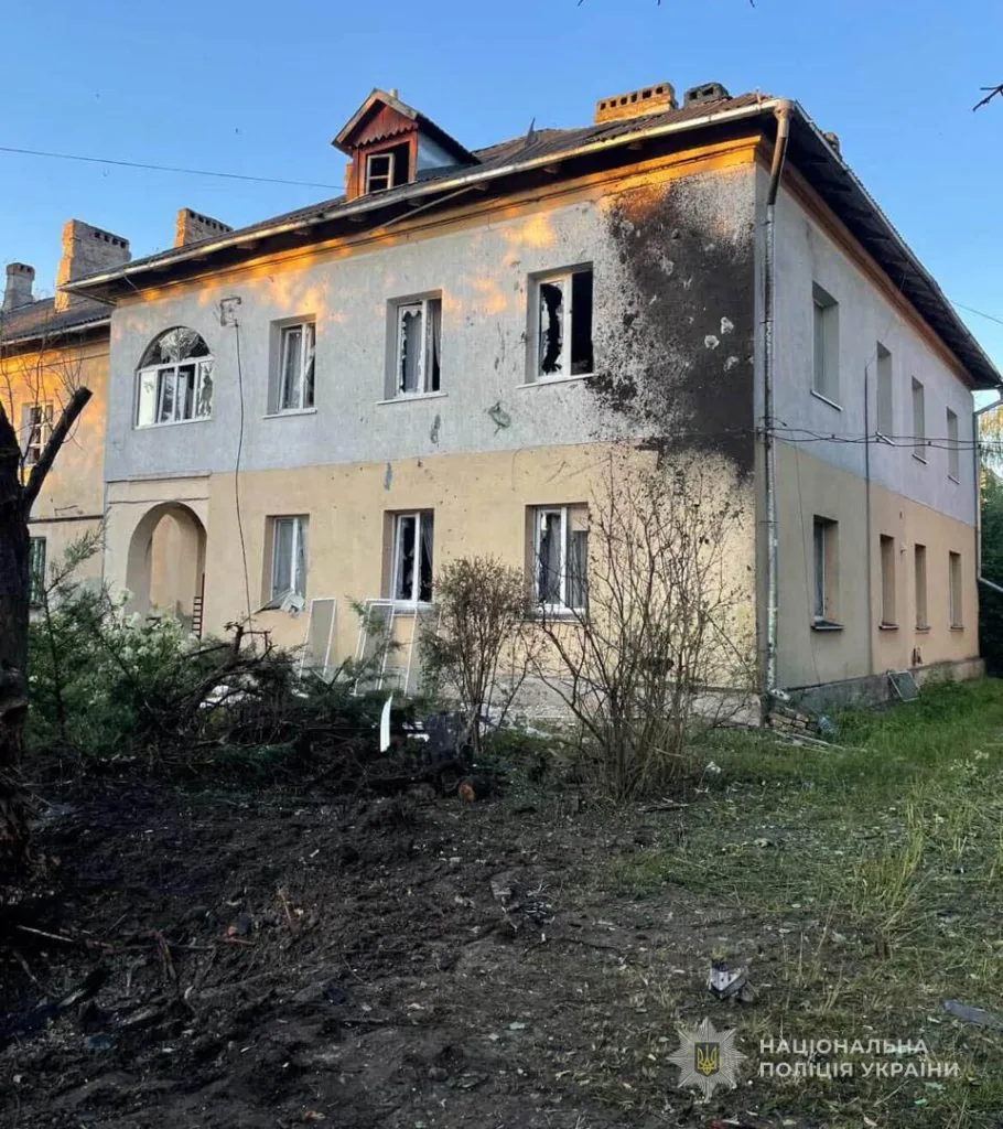 Обстріл Луцька 12 липня 2025 року. Джерело: Поліція Волинської області
