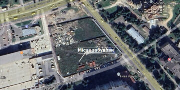 площа земельної ділянки, на якій будуватимуть в межах ДПТ