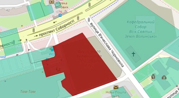 площа земельної ділянки, на якій будуватимуть в межах ДПТ