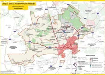 Схема Луцької міської територіальної громади Луцького району