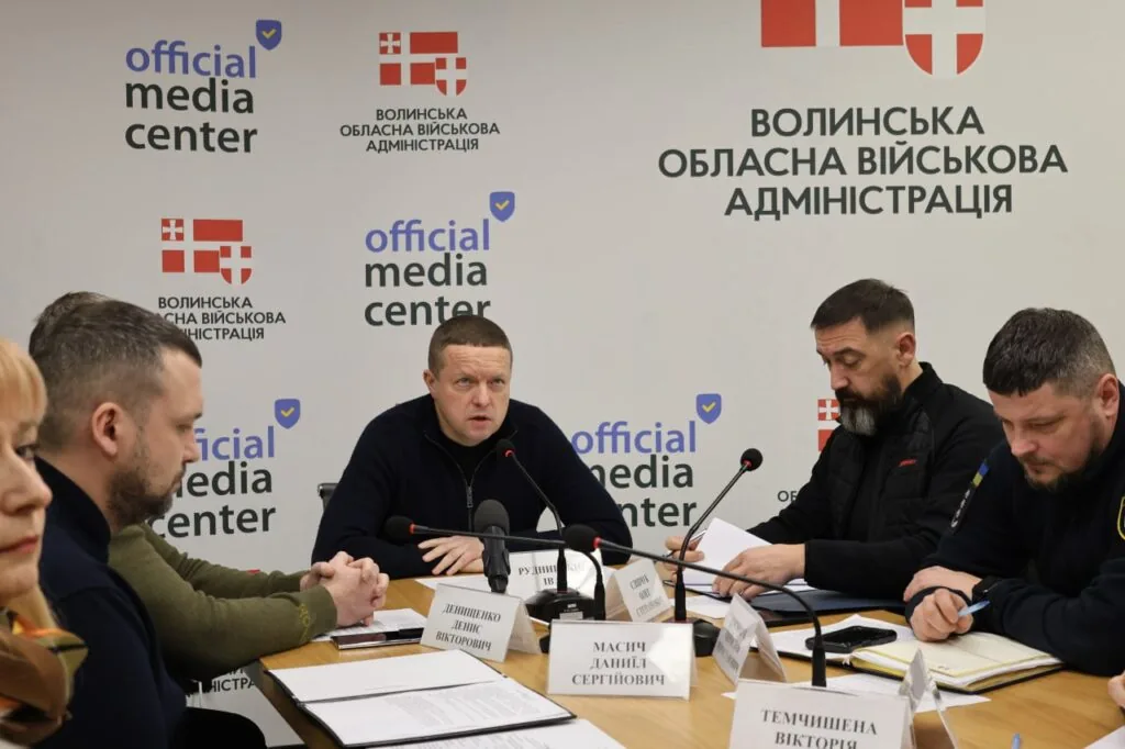 Через обстріл росіян в ніч на 1 січня волинська влада провела засідання надзвичайної комісії