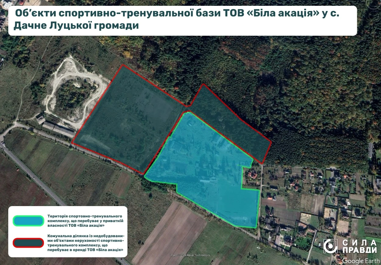 Земля ТОВ Біла акація Дачне