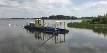 Видобуток сапропелю на озері Синове