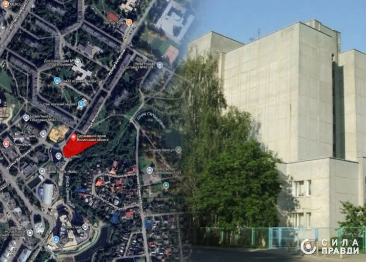 Ділянка під Держархівом області