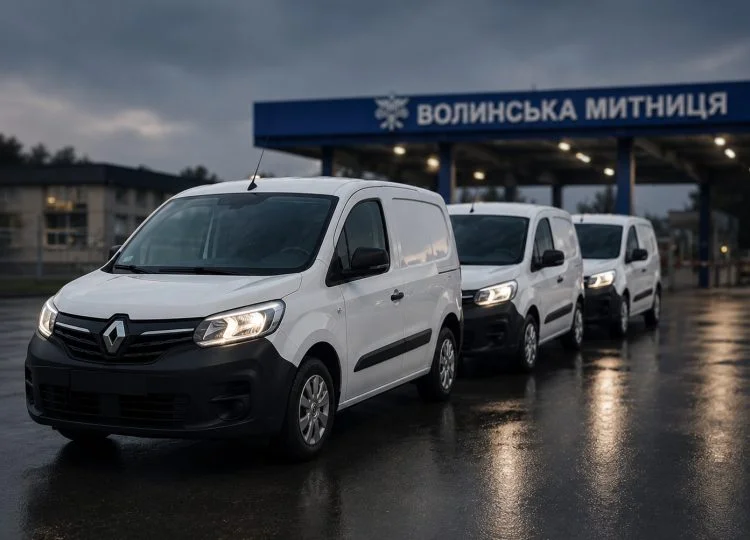 Схема з розмитненням електрофургонів на Волинській митниці (ілюстративне фото, згенероване ШІ)